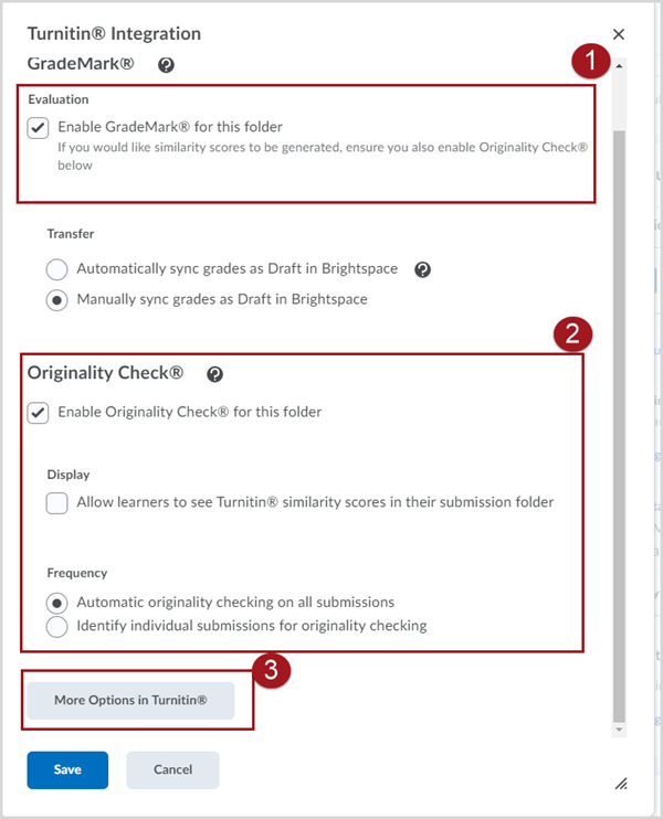 Setting up Turnitin Features D2L Brightspace Help For Faculty